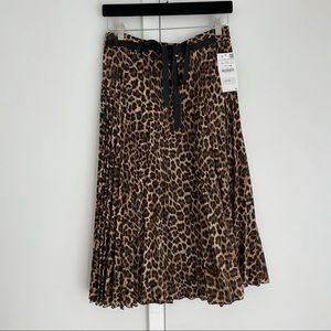 Zara cheetah midi skirt